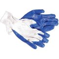 The Brush Man Polyester/Cotton Gloves, Blue Latex Palm, Size Xtra-Large, 12PK GLOVE-8429